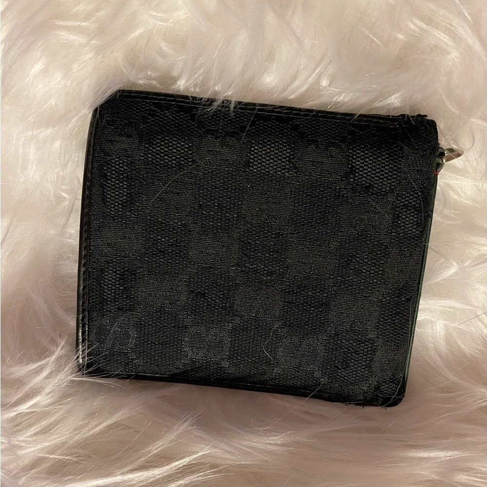Gucci canvas bifold wallet